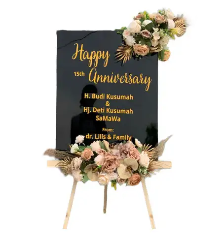 Papan Bunga Akrilik Beraban